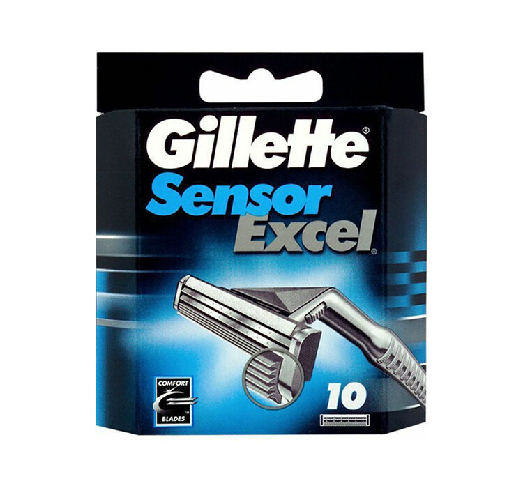 Лезвия для бритвы Gillette Sensor Excel, упаковка из 10 штук