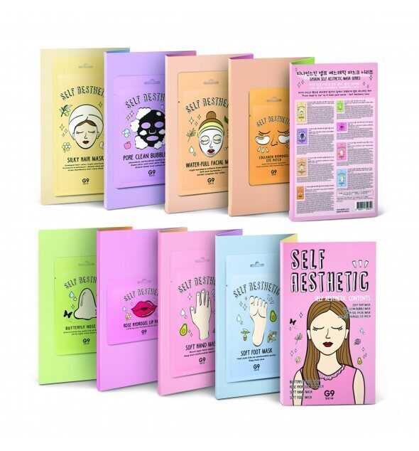 G9SKIN Self Aesthetic namų SPA kaukių rinkinys – 8 lapeliai