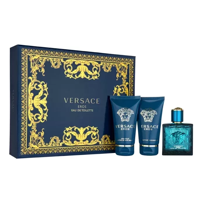 Versace Eros Vyrų tualetinis vanduo – Dovanų rinkinys 50 ml