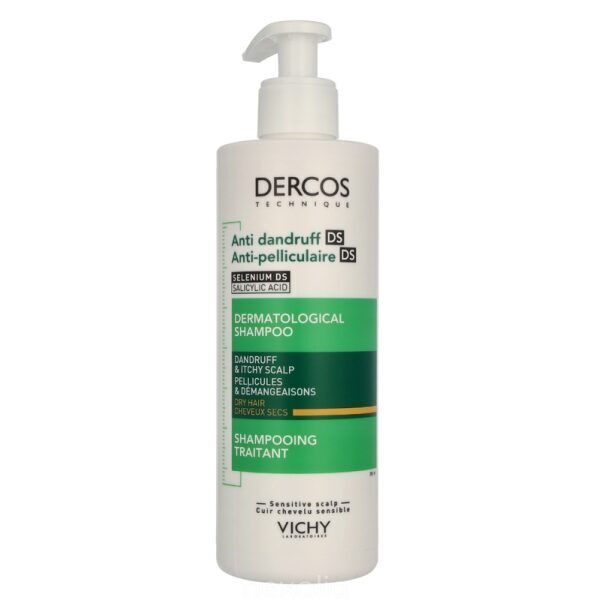 Vichy Dercos dermatologiškai sukurtas šampūnas nuo pleiskanų, 390 ml