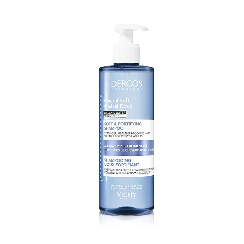 Vichy Dercos Mineral švelnus stiprinamasis šampūnas, 400 ml