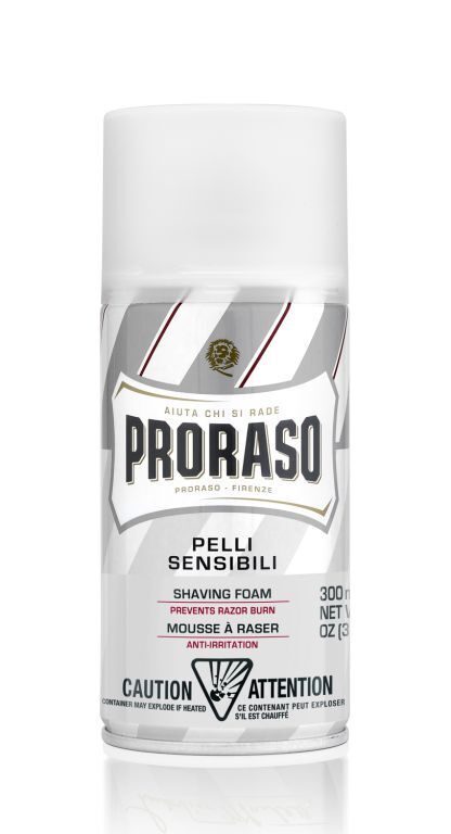 Skūšanās putas, kas īpaši izstrādātas jutīgai ādai Proraso Sensitive Skin Shaving Foam 300 ml