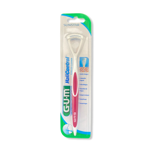 Kahefasiline „2-ühes” keelepuhasti GUM HaliControl Tongue Scraper 760