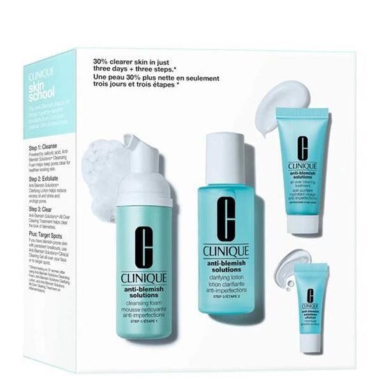 Набор по уходу за кожей Clinique Blemish Solutions для женщин (3 этапа)