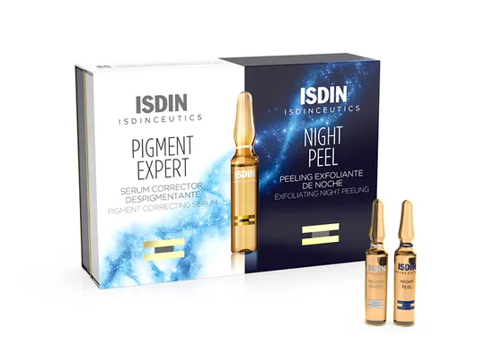 ISDIN Isdinceutics Night Peel Exfoliating Peel 30 Ampoules - Supports Cell Renewal and Brightens Skin