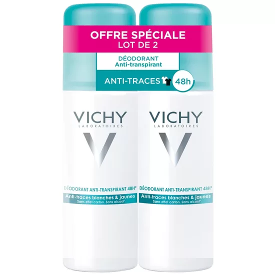 Divu dezodorantu komplekts Vichy 48 Hours Anti-Transpirant / Spots