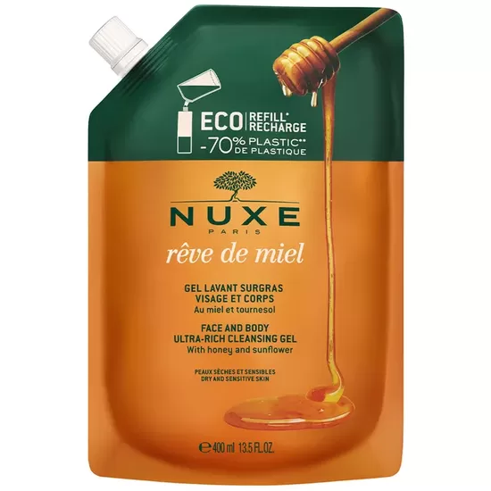 Puhastusgeel näole ja kehale Nuxe Rêve De Miel, 400 ml