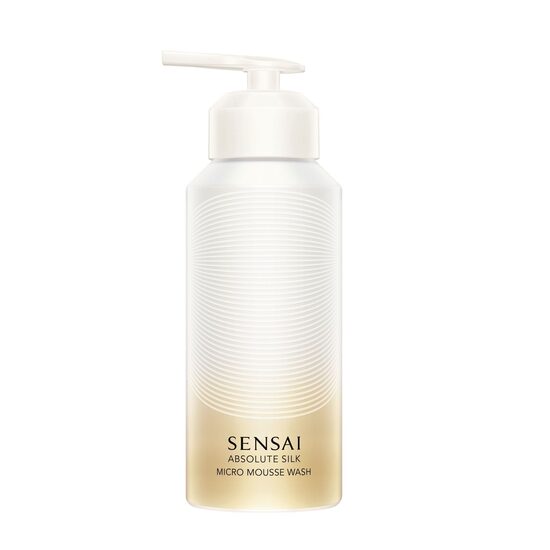 Maigs, bet efektīvs sejas putojošs tīrīšanas līdzeklis Sensai Absolute Silk Micro Mousse Wash 180 ml
