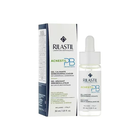 Nomierinošs sebuma līmeni normalizējošs gels problemātiskai ādai Rilastil Acnestil PB 30 ml