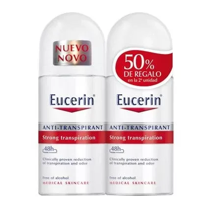 Eucerin Deodorant Roll On - Pack of 2
