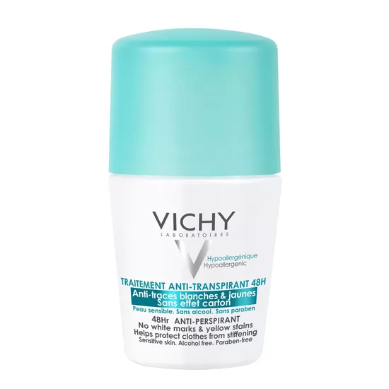 Efektīvs un maigs Vichy Anti-Perspirant Roll-On Deodorant 50ml