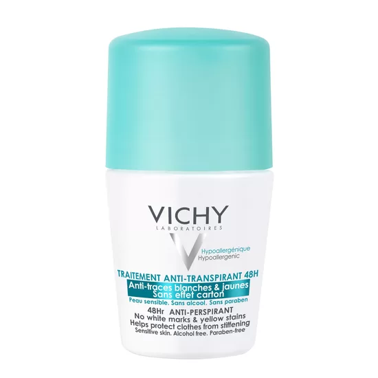 Efektīvs un maigs Vichy Anti-Perspirant Roll-On Deodorant 50ml