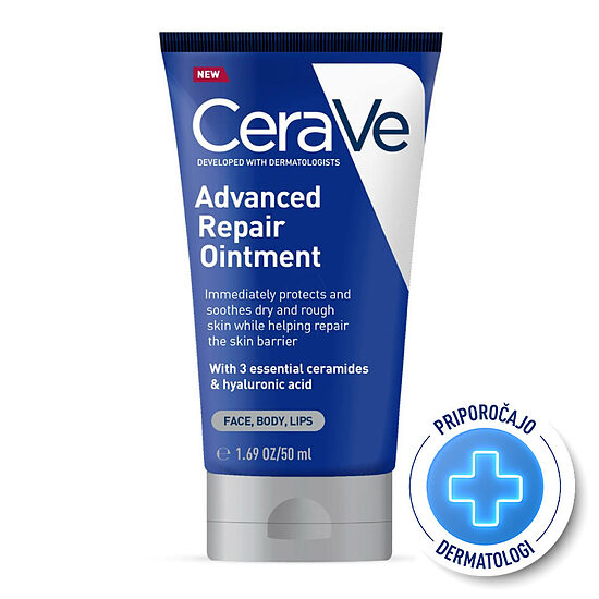 CeraVe Advanced Repair Ointment atjaunojoša aizsargziede sejai, ķermenim un lūpām, 88 ml