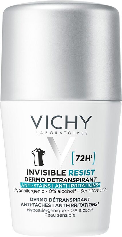 Rullīša tipa antiperspirants Vichy Deo Invisible Resist 50 ml