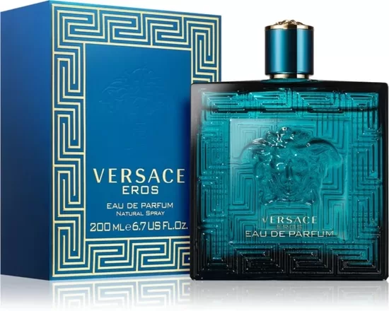 Intensyvus ir modernus vyriškas aromatas Versace Eros Pour Homme Eau De Parfum 200 ml