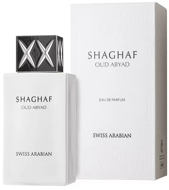 Izsmalcināts un intensīvs Swiss Arabian Shaghaf Oud Abyad Eau de Parfum Spray 75 ml