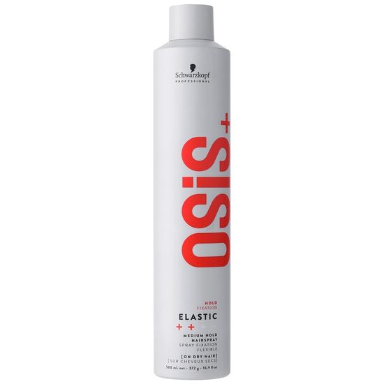 Vieglas fiksācijas matu laka OSiS+ Elastic Flexible Hair Spray 500 ml