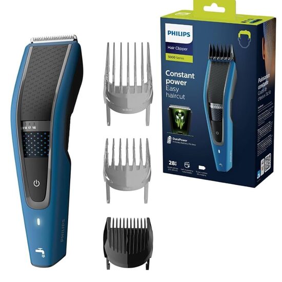 Bezvadu matu trimmeris Philips Series 5000 HC5612/15 (melns‑zils)