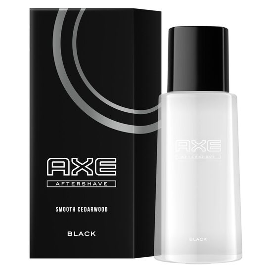 Pēcskūšanās līdzeklis vīriešiem ar modernu un izteiksmīgu aromātu Axe Black After Shave 100 ml