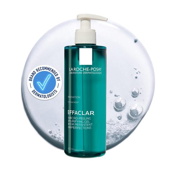 Õrn, kuid tõhus geeljas puhastusvahend La Roche-Posay Effaclar Micro-Peeling