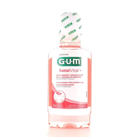 Ополаскиватель для рта GUM SensiVital+ с фтором 300 ml