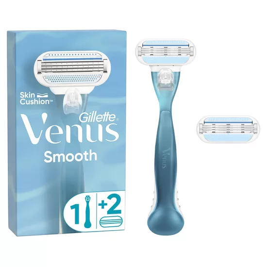 Skuveklis Venus GILLETTE Smooth Skin Cushion ar 2 kasetēm