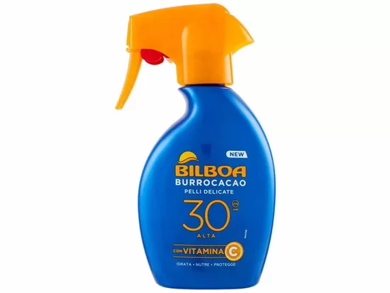 Bilboa Burrocacao SPF 30 – солнцезащитный спрей для чувствительной кожи, 250 мл