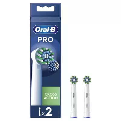 Elektrilise hambaharja vahetatavad harjapead Oral-B Cross Action Replacement Head, 2 tk.