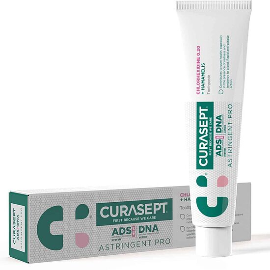 Curasept ADS DNA Astringent Pro hambapasta 0,20% kloorheksidiiniga 75 ml