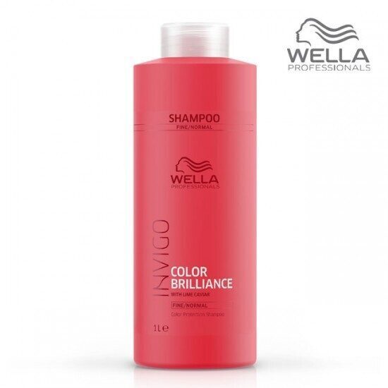 Krāsotu un normālu matu šampūns Wella Color Brilliance Fine Invigo Shampoo, 1000 ml