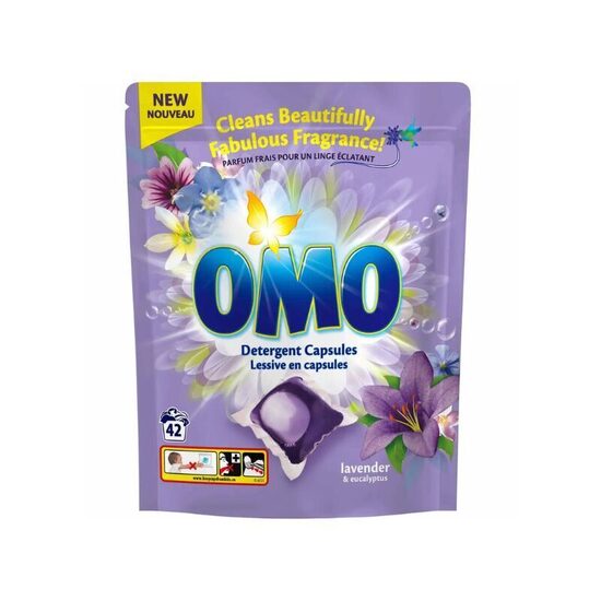 OMO pesukapslid lavendli ja eukalüpti aroomiga, 42 tk