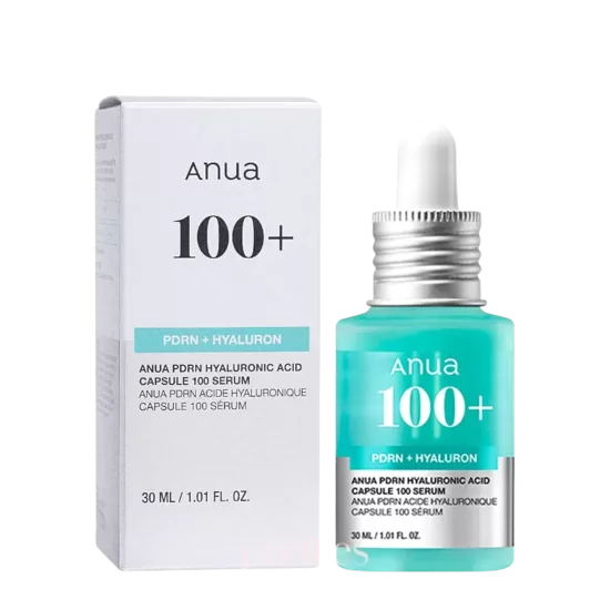 Intensiivselt niisutav ja taastav seerum Anua PDRN Hyaluronic Acid Capsule 100 Radiant Face (30 ml)