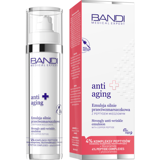 BANDI Medical Expert Anti-Aging pretnovecošanās sejas emulsija ar vara peptīdu 50 ml.