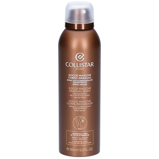 Collistar Magical Drops Gradual Self-Tanning Body Mist Transparent palaipsnio poveikio savaiminio įdegio kūno purškiklis, 150 ml
