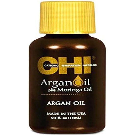 Viegla un barojoša matu eļļa ar argāna un moringas eļļu Farouk CHI Argan Plus 15ml