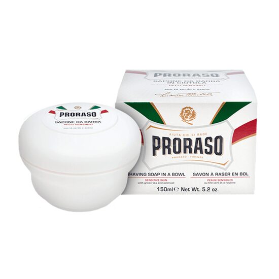 Spetsiaalselt valmistatud raseerimisseep tundlikule nahale Proraso raseerimisseep kausis 150 ml