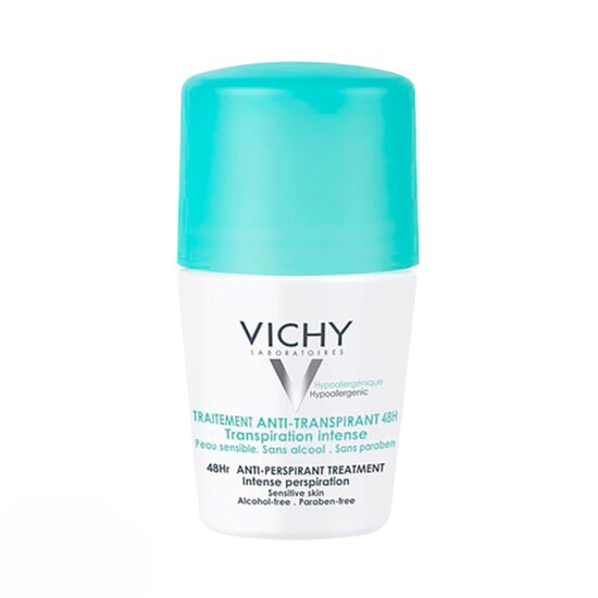 Tõhus higistamisvastane deodorant Vichy Intensive Antiperspirant Deo Roll-On 48h, 50 ml