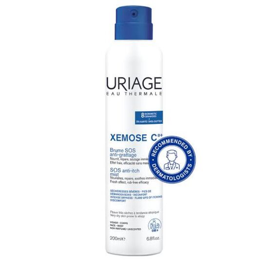 Rahustav sügelusvastane kehasprei Uriage Xémose SOS 200 ml