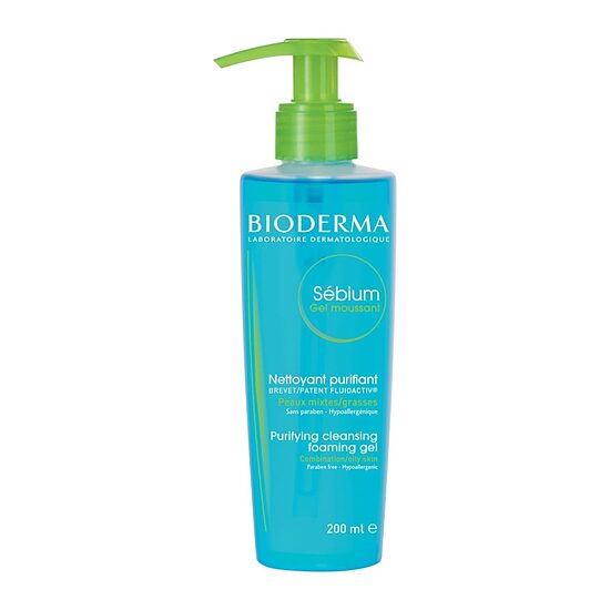 Maigs attīrošs gels taukainai un kombinētai ādai Bioderma Sébium Foaming Gel 200 ml