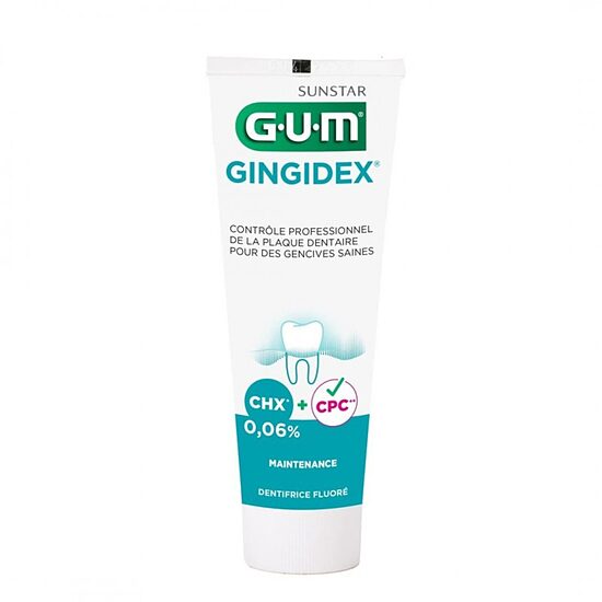 Zobu pasta smaganu kopšanai GUM Gingidex 0.06% 75 ml