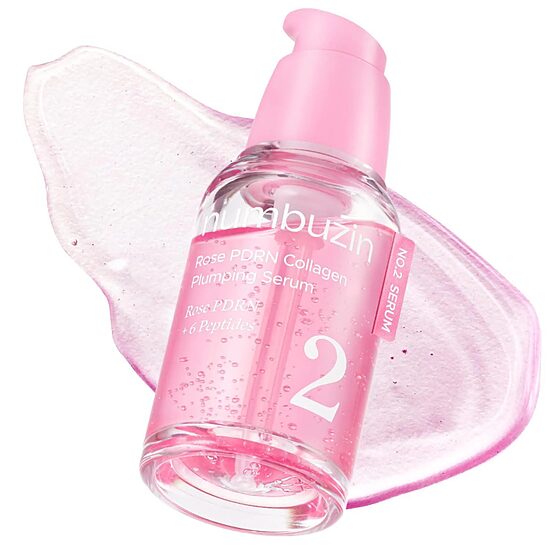 Ādas tvirtumu veicinošs sejas serums Numbuzin No.2 Rose PDRN Collagen Plumping Serum 30 ml