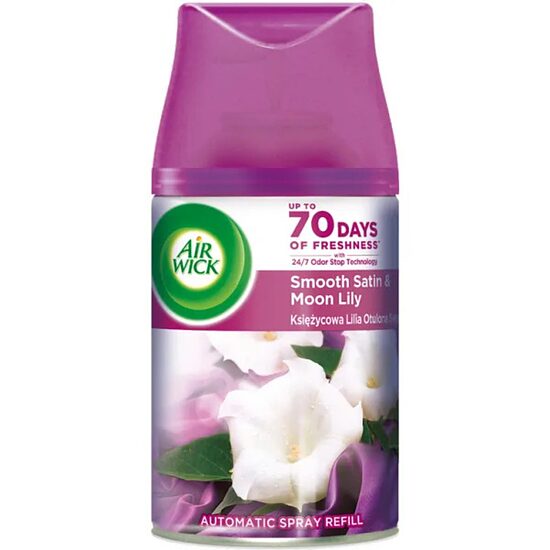 Air Wick Freshmatic Smooth Satin & Moon Lily automatinio oro gaiviklio papildymas 250 ml