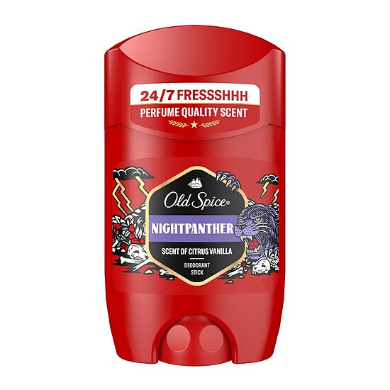 Old Spice Night Panther dezodorantas vyrams be aliuminio 50 ml