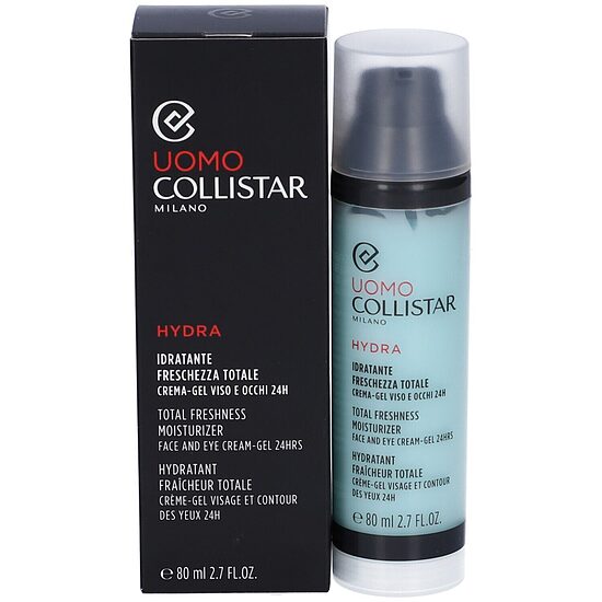 Collistar Hydra Uomo Total Freshness mitrinošs sejas un acu gēla krēms vīriešiem, 80 ml