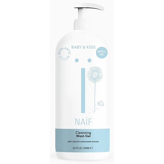 Naïf attīrošs dušas gels mazuļiem un bērniem, 500 ml