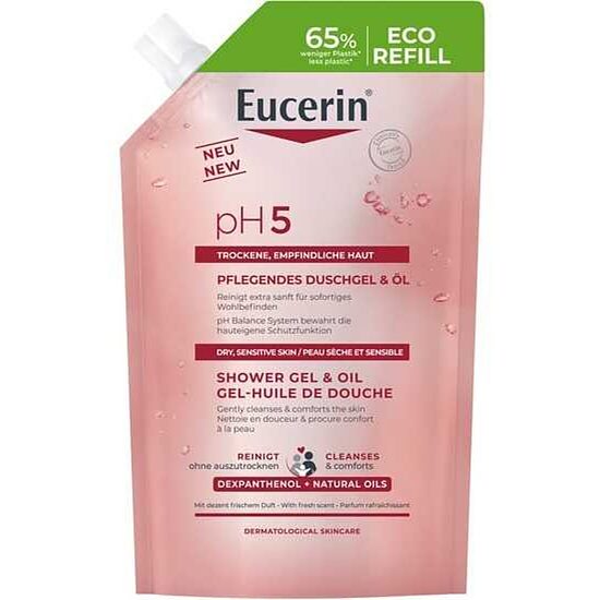 Eucerin pH5 dušas eļļa Eco-Refill 400 ml