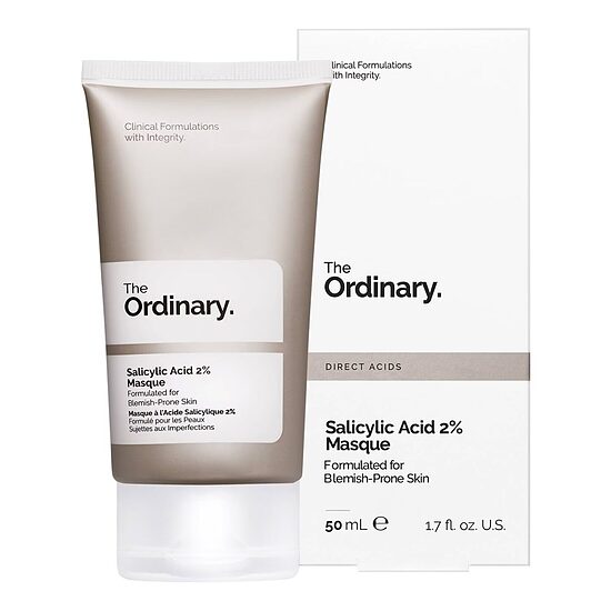 The Ordinary Salicylic Acid 2% Masque dziļi attīroša sejas maska ar salicilskābi 50 ml