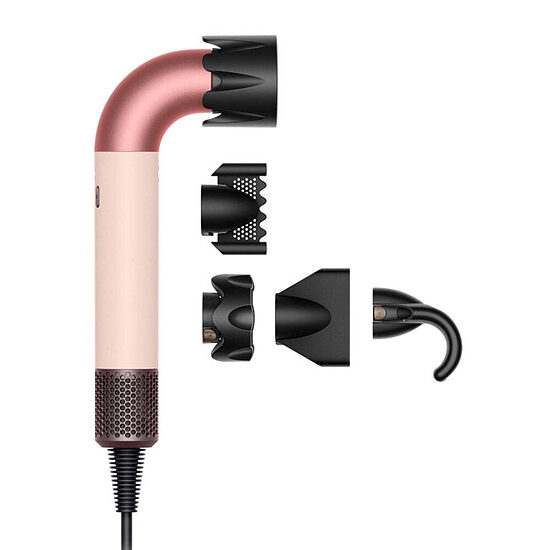 Dyson Supersonic r HD17 Straight+Wavy — hiustenkuivaaja (keraaminen vaaleanpunainen / ruusukulta)