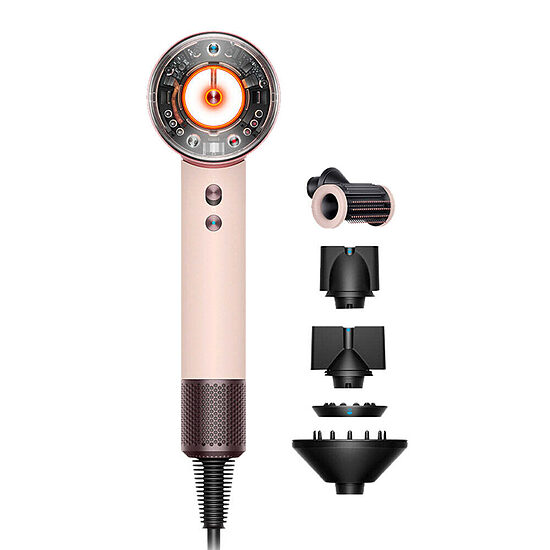 Dyson Supersonic Nural HD16 Straight+Wavy — hiustenkuivaaja (keraaminen vaaleanpunainen / ruusukulta)