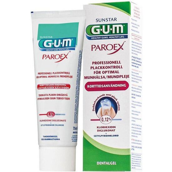GUM Paroex 0,12% CHX zobu pasta, 75 ml